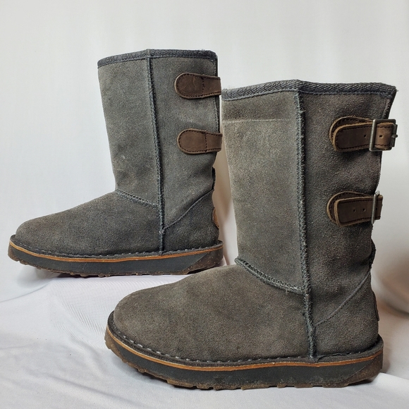 EMU Australia Women's Darlington Winter Boot Size 5 Slate Suede Sheepskin Comfy - Picture 2 of 12